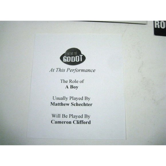 Waiting for Godot Playbill 2009 Roundabout Theatre Ticket Nathan Lane Bill Irwin - Picture 5 of 11